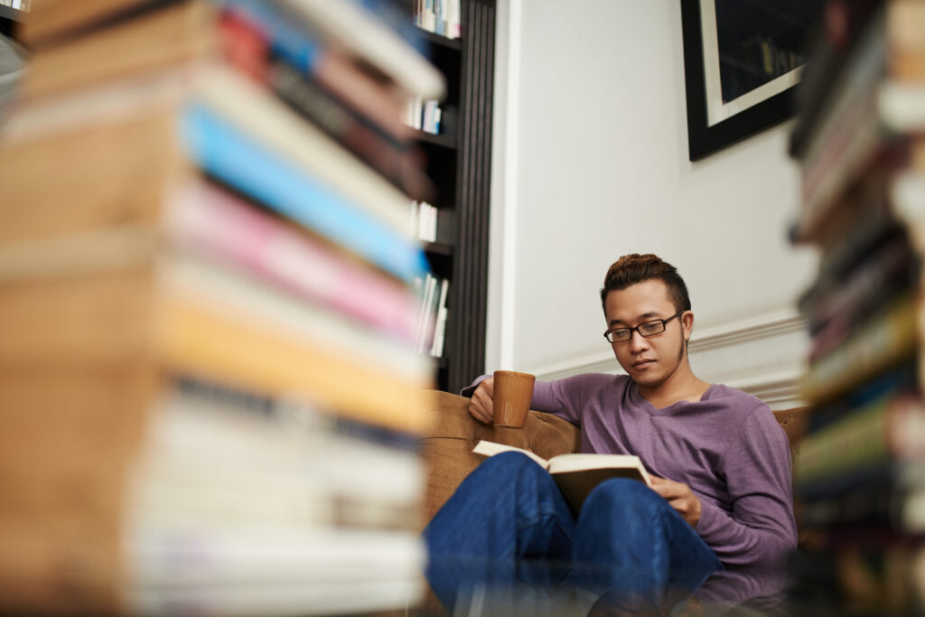 Guy Reading Book