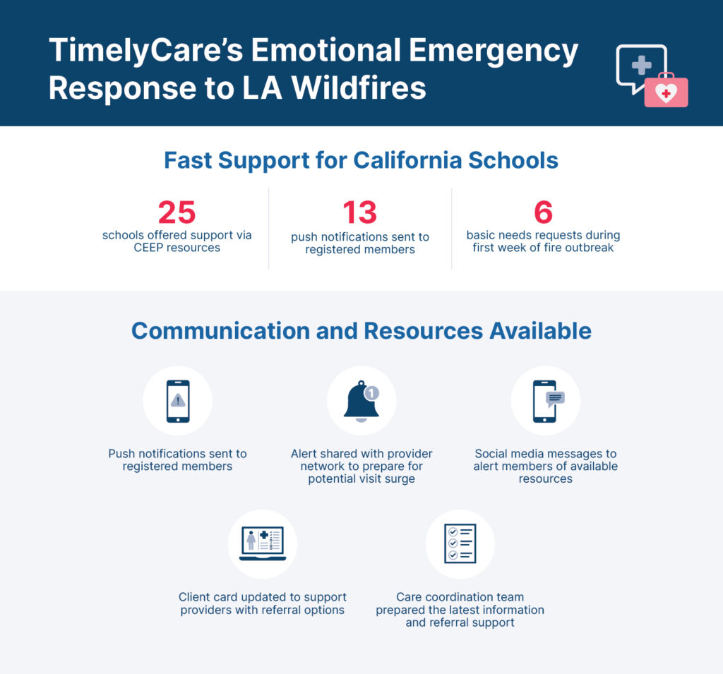 TimelyCare's Emotional Emergency Response to LA Wildfires