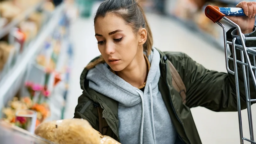 Woman in grovery store